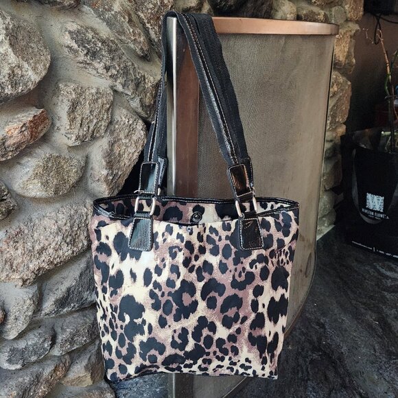 Nine West Leopard Print Textile Shoulder Bag - Picture 9 of 16